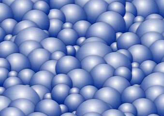 Background with 3D balls - three dimensional