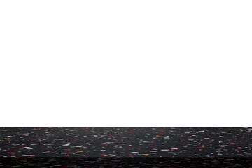 Tisch Platte Plastik Ablage Produkt Vorlage Transparent Hintergrund PNG 3D schwarz