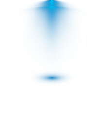 Bright blue Spotlight. Scene. Light Effects. Glow light effect. Glowing lamp. PNG.
