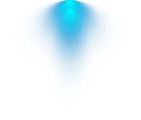 Bright blue Spotlight. Scene. Light Effects. Glow light effect. Glowing lamp. PNG.