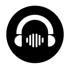 music icon button song icon headphone with sound icon vector illustration for music industry amd...