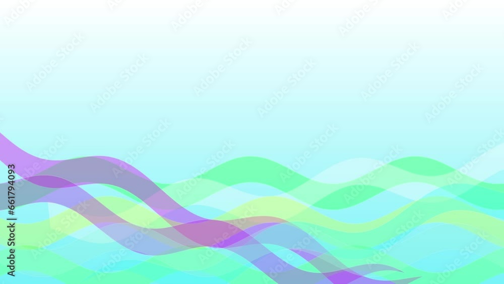 Poster a abstract color wave background animation .background concept video