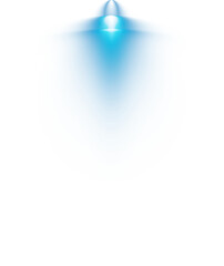 Bright blue Spotlight. Scene. Light Effects. Glow light effect. Glowing lamp. PNG.