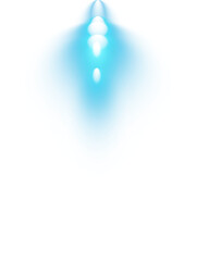 Bright blue Spotlight. Scene. Light Effects. Glow light effect. Glowing lamp. PNG.