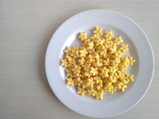a plate of cereals