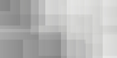 Abstract white and gray background design with layers of textured white transparent material in triangle and squares shapes. White color technology concept geometric line vector background.