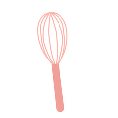 Pink mixer utensils cartoon 
