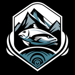 „Eleganz der Meere: Ein Logo für Fischliebhaber“