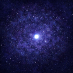 Fototapeta na wymiar A Bright Star, Space Galaxy