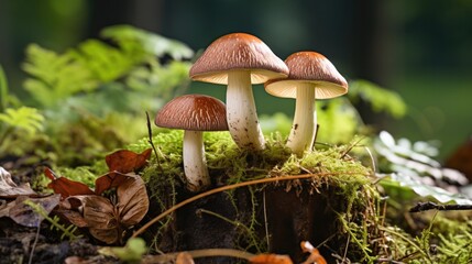 Boletus Edulis, A King Bolete Mushroom. Сoncept Forest Foraging, Mushroom Identification, Edible Fungi, Mushroom Recipes