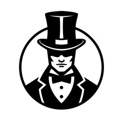 Logo of a gentleman in a bowler hat.
