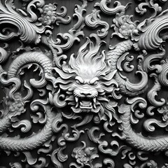 Ferocious demons in silver. Perfect for fantasy, high fantasy, book covers, cards, invitations, games and more.	