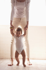 Fototapeta premium Mom and baby boy