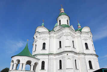 Fototapeta na wymiar Cathedral of the Nativity of the Blessed Virgin in Kozelets, Chernihiv Oblast, Ukraine