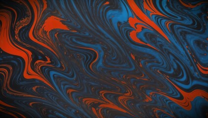 (4K) Abstract Oil Surface texture wallpaper/background, Blue & Red, AI