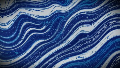 (4K) Abstract Oil Surface texture wallpaper/background, 
 blue & white, AI