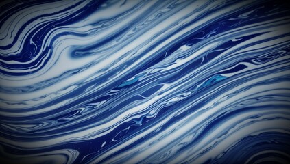 (4K) Abstract Oil Surface texture wallpaper/background, 
 blue & white, AI