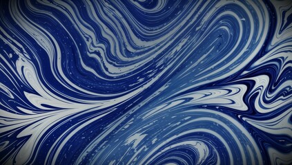(4K) Abstract Oil Surface texture wallpaper/background, 
 blue & white, AI