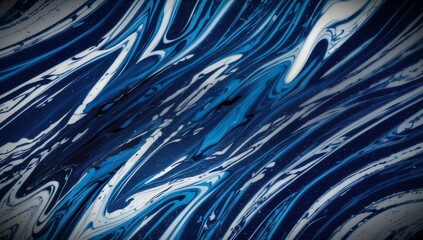 (4K) Abstract Oil Surface texture wallpaper/background, 
 blue & white, AI