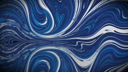 (4K) Abstract Oil Surface texture wallpaper/background, 
 blue & white, AI