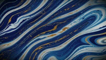 Obraz premium (4K) Abstract Oil Surface texture wallpaper/background, blue & white, AI