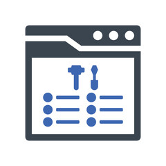 Website instruction interface icon