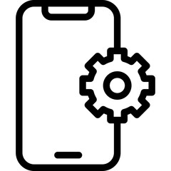 Settings flat icon vector illustration