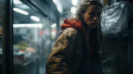 Capturing the Reality of Street Life Struggles: Portrait of Resilience, generative ai