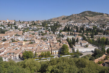 Naklejka premium Aerial view of Granada