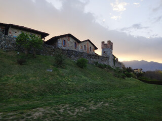 Fototapeta premium Ricetto medieval village in Candelo