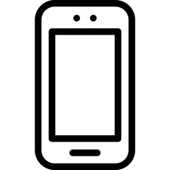 Mobile flat icon vector illustration