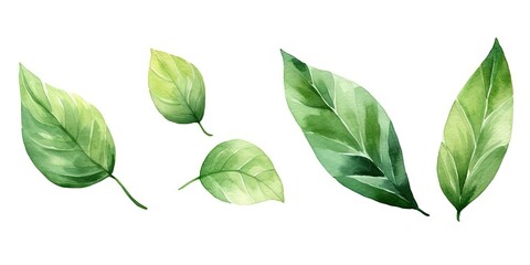 Obraz premium Lush green leaves. Natural beauty in spring. Botanical elegance. Leaf in summer. Close up of fresh foliage in great outdoors. Illustration of bright elements
