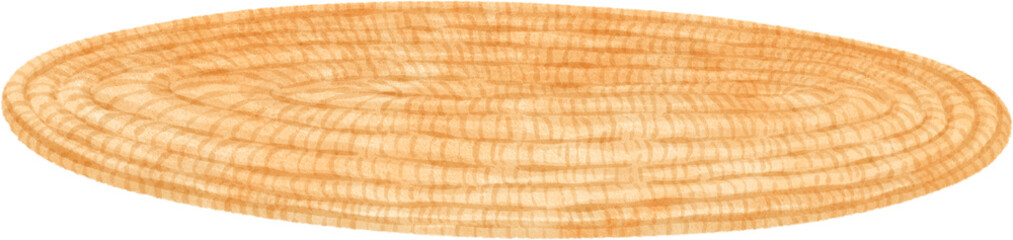 Round boho rug © b.illustrations