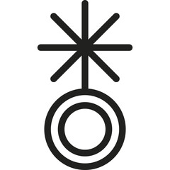 Non binary flat icon vector illustration