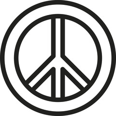 Peace flat icon vector illustration