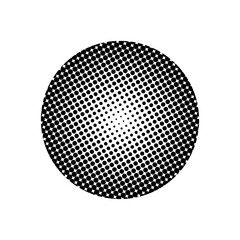 Geometric halftone effect pattern element vector template