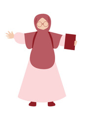 Female Student Holding Book