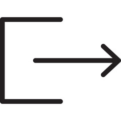 Exit flat icon vector illustration