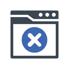 Obraz premium Failure page interface icon