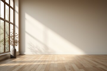 A blank canvas room with natural light for your 3D render