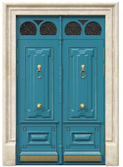 Entrance classic doors for the house