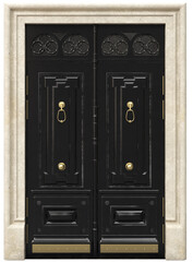 Entrance classic doors for the house