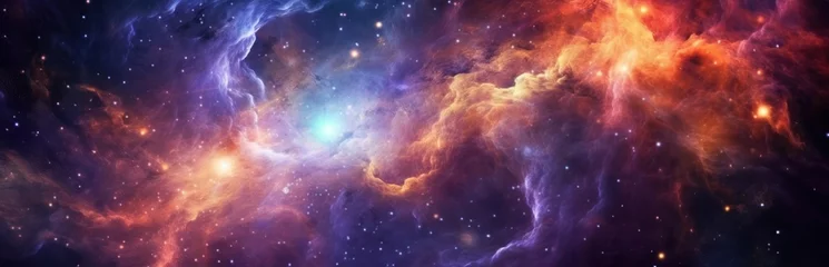 Foto op Aluminium Colorful space galaxy cloud nebula © Viktor
