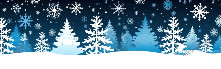 Obraz premium Christmas snow background