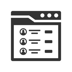Add friend list interface icon