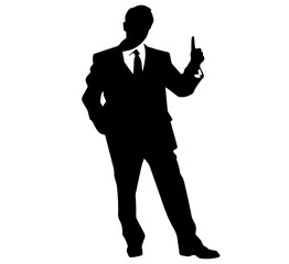 Obraz premium silhouette of a person 