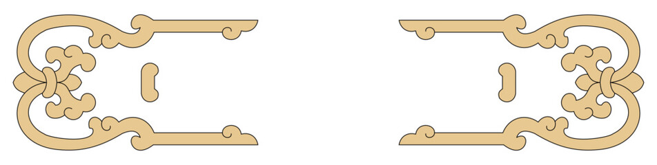 Luxury festive Chinese oriental traditional culture premium classical decoration red gold line art design vector illustration. Covers, greeting cards, logos, packaging, posters, backgrounds -Greeting 