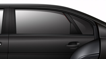 Obraz na płótnie Canvas A vehicle window template in the form of a car model.