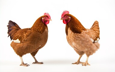 Brown hens. Great for stories about chickens, organic farming, poultry farming, homesteading, food supply, livestock and more. 