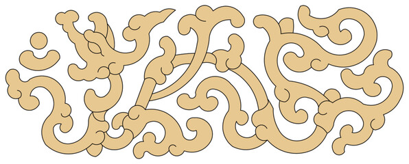 Luxury festive Chinese oriental traditional culture premium classical decoration red gold line art design vector illustration. Covers, greeting cards, logos, packaging, posters, backgrounds -Greeting 